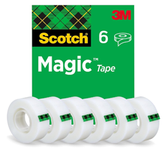 Scotch Magic Tape – 6 Rollen, 19 mm × 33 m – Unsichtbares Klebeband für 11,48€ (Vergleich: 18,67€)