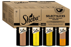 72er Pack Sheba Selection Katzenfutter in Sauce, je 85g für 24,92€ (Vergleich: 34,74€)