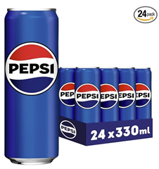 Pepsi Cola, Das Original von Pepsi, Koffeinhaltige Cola in der Dose, EINWEG Dose (24 x 0.33 l) für 13,85€