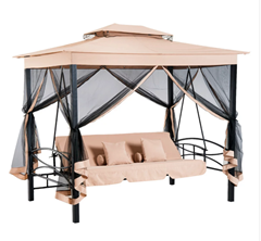 Outsunny Gartenschaukel für 3 Personen für 281,99€ (Vergleich: 349,87€)