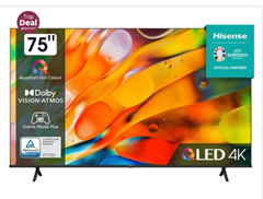 Hisense E77KQ – 75 Zoll UHD Fernseher mit Dolby Vision für 719,10€ (Vergleich: 899€)
