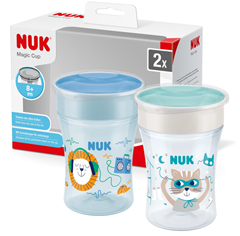 Doppelpack NUK Magic Cup Trinklernbecher (8+ Monate, je 230 ml) für 13,99€ (Vergleich: 20,90€)