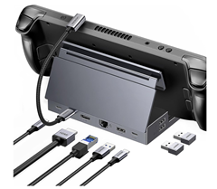 UGREEN Steam Deck Dock (Kompatibel mit Steam Deck OLED und ASUS ROG Ally, Lenovo Legion Go, MSI Claw, iPad Air/Pro, MacBook usw.) für 44,99€