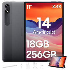 Blackview Tab9 Tablet (WiFi, Android 14, FHD+, 11 Zoll, 18GB+256GB(2TB), 13MP+5MP, 8200mAh Akku, Schutzfolie) für 169,99€