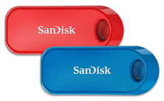 Doppelpack SanDisk Cruzer Snap 32GB USB 2.0 Stick für 8,99€ (Vergleich: 17,25€)