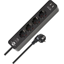 4-fach Mehrfachsteckdose Brennenstuhl Ecolor mit zwei USB-Anschlüssen für 12,89€ (Vergleich: 14,99€)