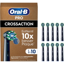 10er Pack Oral-B Pro CrossAction Aufsteckbürsten, Schwarz für 25,99€ (VG: 32,10€)
