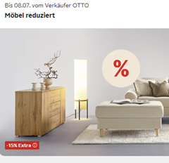 Otto.de: 15% Extra auf viele Wohnartikel und Gartenmöbel, so z.B. KONIFERA Gartenlounge-Set Rotterdam 20teilig für 552,49€