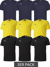 3er Pack Puma TeamGOAL 23 Casual Herren Baumwoll-Shirt für 24€ zzgl. Versand (VG: 36,84€)