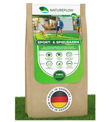 Natureflow Rasensamen Sport und Spielrasen 10 kg extra robust für 29,95€ (statt 49,99€)