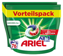 Ariel All-in-1 PODS Flüssigwaschmittel-Kapseln 76 Waschladungen für 16,14€ (Vergleich: 22,04€)