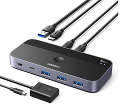 UGREEN USB Switch Port mit 1xUSB-C Port und 3xUSB-A Ports für 31,99€
