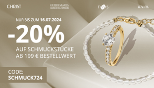 Christ: 20% Rabatt auf Schmuckstücke ab 199€ Bestellwert