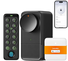 SwitchBot WLAN Smart Lock Pro mit Touchscreen-Tastatur, Türriegelschlösser, Smartes Türschloss (Matter Unterstützung) für 177,99€