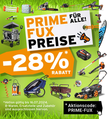 Fuxtec: 28% Rabatt auf Alles
