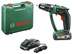 Bosch Home and Garden Akku Schlagbohrschrauber PSB 18 LI-2 Ergonomic (1 Akku, 18 Volt System, bürstenloser Motor, im Koffer) für 125€ (Vergleich: 150,50€)