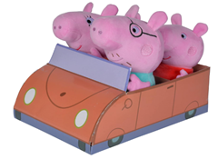Simba Peppa Wutz Familienset im Auto 4-teilig für 17,74€ (Vergleich: 27,99€)