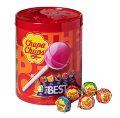 Chupa Chups Best of Lutscher-Dose (enthält 50 Lollis in 7 Geschmacksrichtungen) für 5,83€ (Vergleich: 12,68€)