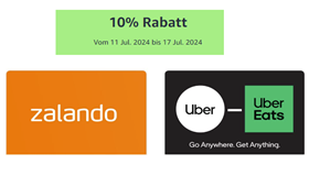 Amazon: 10% Rabatt auf Conrad, Zalando oder Uber Geschenkkarten