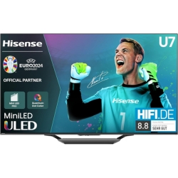 55″ Hisense 55U7NQ 4k Mini-LED TV (144Hz, HDMI 2.1, Dolby Vision & Atmos) für 594,99€ (VG: 670€)