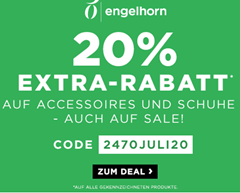 Engelhorn: 20% Extra-Rabatt auf Accessoires und Schuhe – auch auf SALE-Artikel