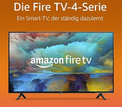 Amazon Fire TV-4-Serie Smart-TV mit 55 Zoll (140 cm), 4K UHD für 379,99€