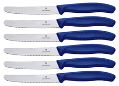 Victorinox Swiss Classic Tomaten- und Tafelmesser (6-teilig, 11 cm, blau oder schwarz) für je 22,49€ (Vergleich: 28,69€)