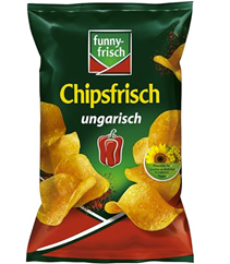 4 x funny-frisch Chipsfrisch ungarisch, 150g für 4,24€