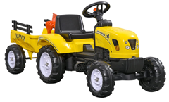 HOMCOM Trettraktor mit Anhänger (ab 3 Jahren) für 78,96€