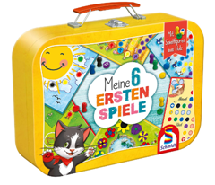 Schmidt Spiele 40591 – Meine 6 ersten Spiele im Metallkoffer, Kinderspielesammlung für 15,99€ (Vergleich: 20,48€)