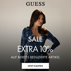 Guess: Sale mit bis zu 50% Rabatt + 10% Extra Rabatt