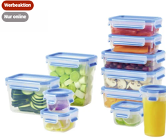 Emsa Frischhaltedosen 11-tlg. CLIP & CLOSE für 24,99€ (VG: 39,56€)