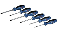 Bosch Professional 6-teiliges Schraubendreher-Set (inkl. Phillips, Slotted, Torx und Pozidriv, im Karton) für 21,54€