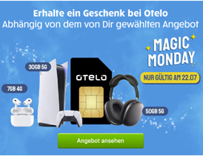 Gomibo Magic Monday: so z.B. 30GB 5G Daten (bis 50Mbit/s), SMS und Sprachflat im Vodafone-Netz für 19,99€/Monat + gratis Playstation 5 dazu