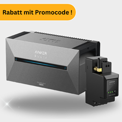 Anker SOLIX Solarbank 2 E1600 Pro System Akku (1600Wh Akku inkl. Wechselrichter) für Balkonkraftwerke inkl. Smartmeter für 899€