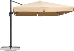 Schneider Sonnenschirm Rhodos, Natur, 300 x 300 cm quadratisch, 782-02, Gestell Alu/Stahl, Bespannung Polyester, 24 kg für 229,99€ (VG: 327,92€)