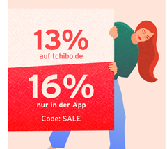 Tchibo: 13% Rabatt auf Sale (16% über die App)