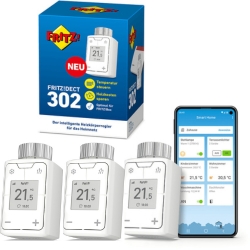 3er Pack AVM FRITZ! DECT 302 Funkthermostate für 129€ (VG: 166,90€)