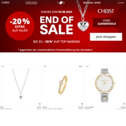 Christ: 20% Extra-Rabatt auf den Sale