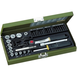 Proxxon 23070 Steckschlüssel- und Schraubersatz mit 6,3mm (1/4″) Antrieb für 29,99€ (VG: 34,41€)