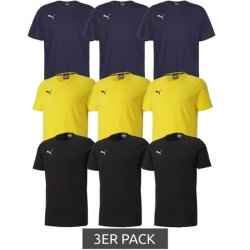 3er Pack Puma Team Goal23 T-Shirt in drei Farben (Gr.: S – XXL) für 25,98€ (VG: 35,85€)