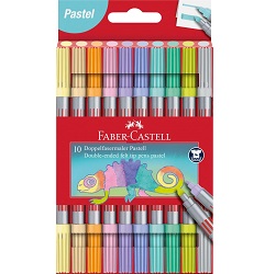 10er Pack Faber-Castell Filzstifte Pastell (151112) für 2,62€ (Vergleich: 5,21€)