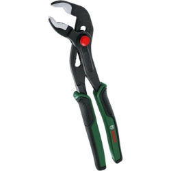 Bosch Wasserpumpenzange (Multi-Griff, Druckknopfeinstellung, 250 mm, Softgrip-Griff) für 16,11€ (VG: 20,89€)