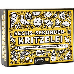 Gesellschaftsspiel Gamely Sechs-Sekunden-Kritzelei für 12,99€ (Vergleich: 17,99€)