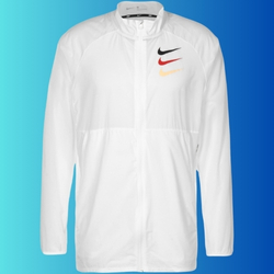 NIKE dünne Sportlauf-Jacke, Weiß (Gr.: S – XXL) für 29,99€ (VG: 45,99€)