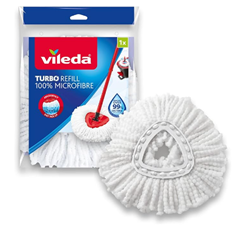 3er Pack Vileda Turbo Easy Wring & Clean Classic Ersatzmoppkopf für 9€ (Vergleich: 17,83€)