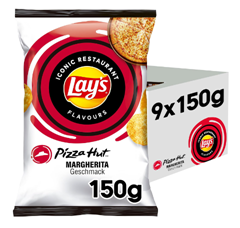 Lay’s Pizza Hut Margherita Kartoffelchips (9 x 150 g) für 9,99€ (Vergleich: 17,91€)
