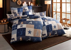Weihnachts-Bettwäsche Nicholas in Gr. 135×200 ab 3,62€