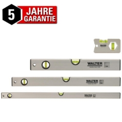 [nur heute] 4-teiliges Walter Wasserwaagen Set mit 3 Libellen Längen 40, 60, 100 cm + Miniwasserwaage für 16,99€ (VG: 29,90€)