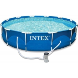 Intex 28202GN Metal Frame Pool 305 x 76 cm mit Filterpumpe für 61,99€ (VG: 69,89€)